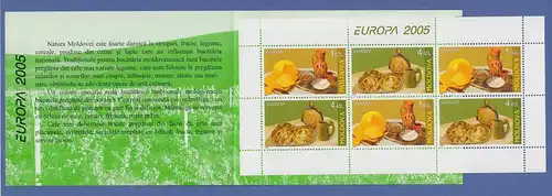Moldavien  2005 EUROPA Gastronomie Mi.-Nr. 511-12 Markenheftchen MH 9 postfrisch