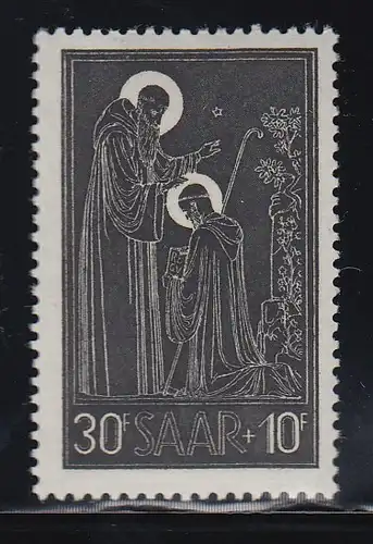 Saar 1953 Benediktiner Abtei Tholey Mi.-Nr. 347 ** 