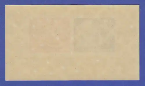 DDR 1950 DEBRIA-Block mit Plattenfehler Strich über 9, Mi.-Nr. Block 7 I ** 