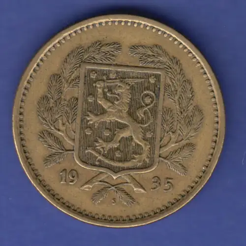 Finnland 1935 Kursmünze 20 zu 20 Markaa 