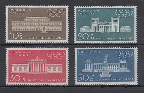 Bundesrepublik 1970 Olympia 1972 Münchner Bauwerke Mi.-Nr. 624-627  ** 