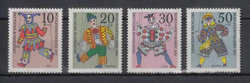 Bundesrepublik 1970 Wohlfahrt Marionetten Mi.-Nr. 650-653  ** 