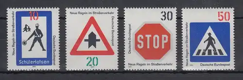 Bundesrepublik 1971 Neue Regeln im Straßenverkehr Mi.-Nr. 665-668  ** 