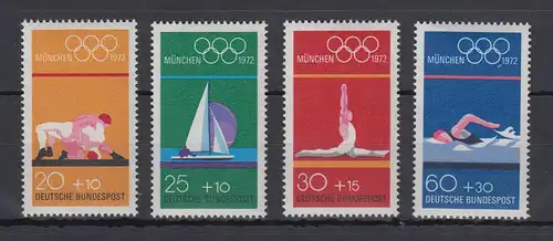 Bundesrepublik 1972 Olympische Sommerspiele München  Mi.-Nr. 719-722 ** 