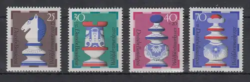 Bundesrepublik 1972 Wohlfahrt Schachfiguren  Mi.-Nr. 742-745 ** 
