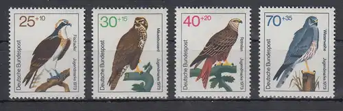 Bundesrepublik 1973 Jugend Greifvögel  Mi.-Nr. 754-757 ** 