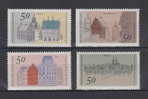 Bundesrepublik 1975 Europäisches Denkmalschutzjahr  Mi.-Nr. 860-863 ** 