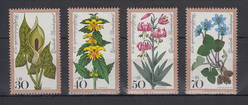 Bundesrepublik 1978 Wohlfahrt Waldblumen  Mi.-Nr. 982-985 ** 