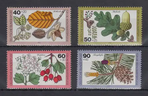 Bundesrepublik 1979  Blätter,Blüten u.Früchte des Waldes  Mi.-Nr. 1024-1027 ** 