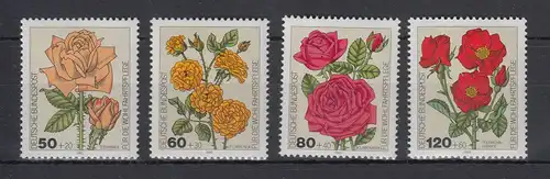 Bundesrepublik 1982 Wohlfahrt Gartenrosen  Mi.-Nr. 1150-1153 ** 