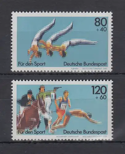 Bundesrepublik 1983 Sporthilfe Sportereignisse  Mi.-Nr. 1172-1173 ** 