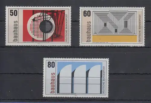 Bundesrepublik 1983 Bauhaus   Mi.-Nr. 1164-1166 ** 