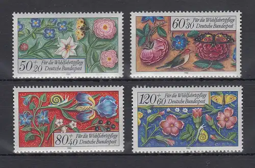 Bundesrepublik 1985 Wohlfahrt Miniaturen  Mi.-Nr. 1259-1262 ** 