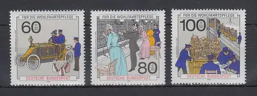 Bundesrepublik 1990 Wohlfahrt  Post und Telekommunikation Mi.-Nr .1474-1476 ** 