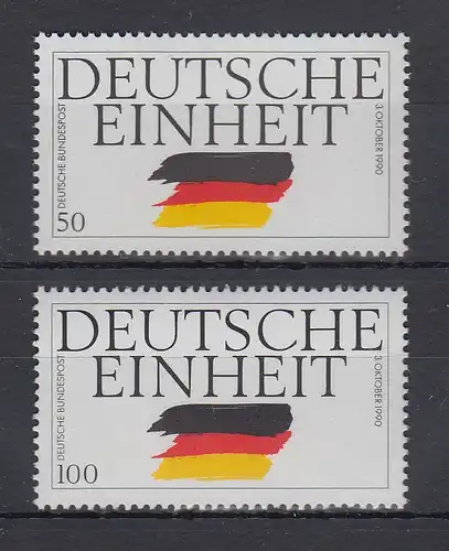 Bundesrepublik 1990 Deutsche Einheit  Mi.-Nr. 1477-1478 ** 