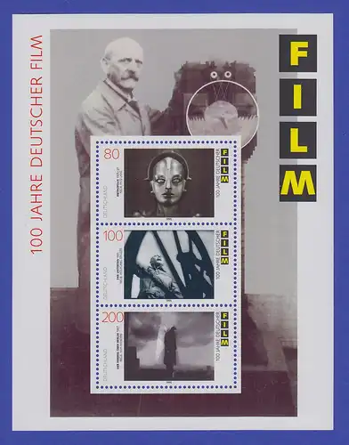 Bundesrepublik 1995 Blockausgabe 100 Jahre deutscher Film    Mi.-Nr. Block 33 **