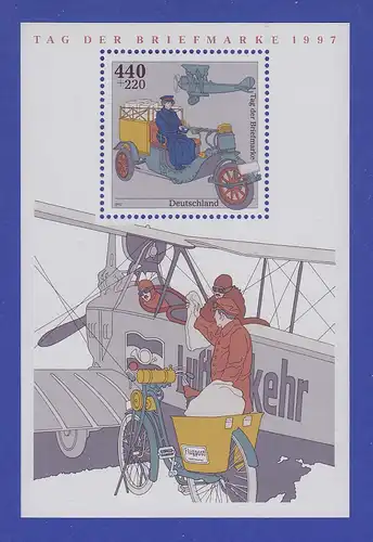 Bundesrepublik 1997 Blockausgabe Tag der Briefmarke   Mi.-Nr. Block 41 **