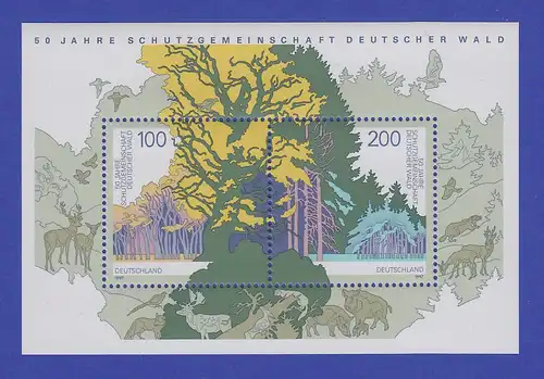 Bundesrepublik 1997 Blockausgabe Deutscher Wald    Mi.-Nr. Block 38 **
