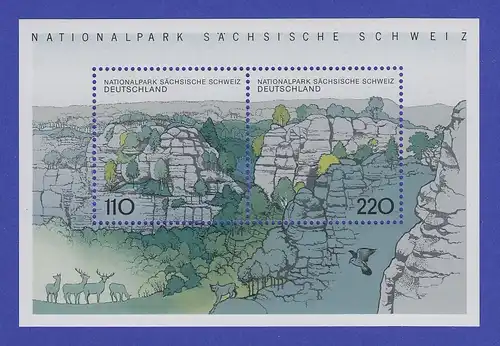 Bundesrepublik 1998 Blockausgabe Sächsische Schweiz  Mi.-Nr. Block 44 **