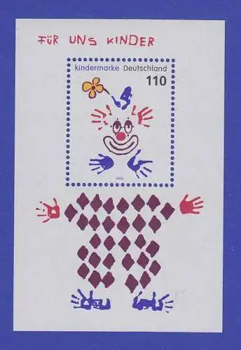 Bundesrepublik 2000 Blockausgabe Für und Kinder   Mi.-Nr. Block 53 **