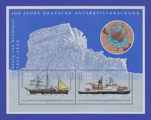 Bundesrepublik 2001 Blockausgabe deutsche Antarktisforschung Mi.-Nr. Block 57 **