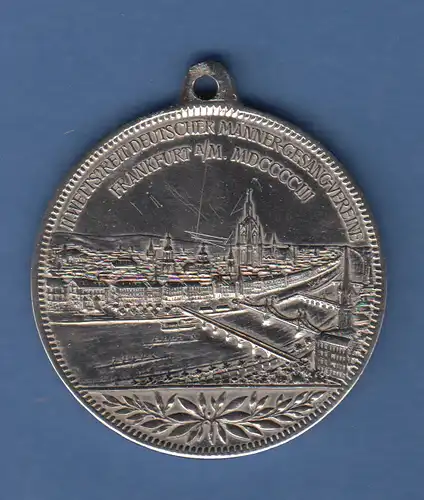 Stadt Frankfurt 1903 Medaille Männer-Gesangsvereine Kaiser Wihelm II. 