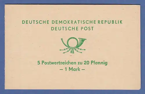 DDR Sondermarken-Heftchen SMHD 2 b ** mit je 1 x DDR HBL 12 und 13  SELTEN !!!