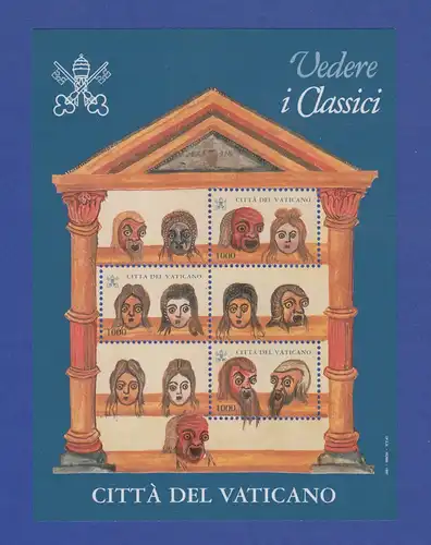 Vatikan Blockausgabe 1997 Mi.-Nr. Block 17 ** Mittelaterliche Buchmalerei 