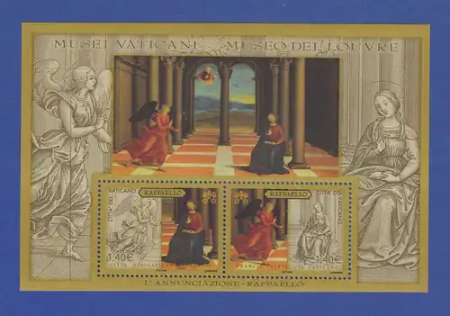 Vatikan Blockausgabe 2005 Mi.-Nr. Block 26 ** Vatikanisches Museum / Louvre