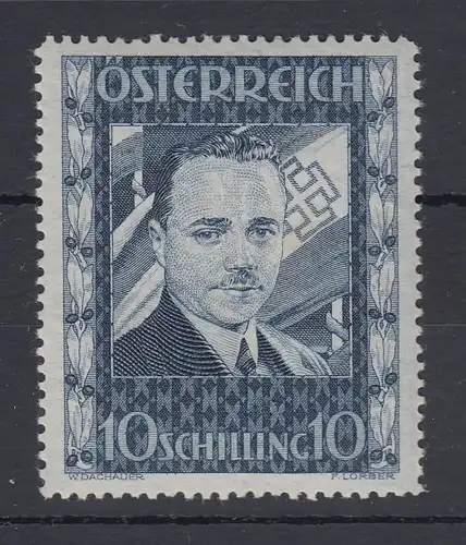 Österreich 1936 10 Schilling Engelbert Dollfuss Mi.-Nr. 588 ungebraucht *