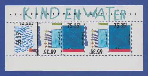 Niederlande Blockausgabe 1988 Mi.-Nr. Block 32 **  Das Kind und das Wasser