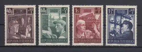 Österreich 1951 Wiederaufbau Mi.-Nr. 960-963 Satz 4 Werte **