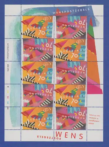 Niederlande Kleinbogen 1993 Mi.-Nr. 1462-63 ** Grußmarken 