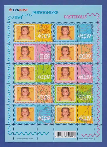 Niederlande Kleinbogen 2003 Mi.-Nr. 2122-2131 ** Grußmarken
