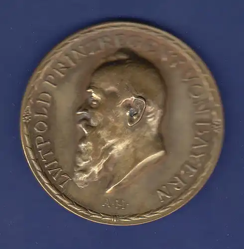Große Bronze Medaille 100 Jahre Königlich Bayerische Münze 1809-1909, Luitpold