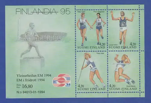 Finnland Blockausgabe 1994 Mi.-Nr. Block 12 ** FINLANDIA `95 Helsinki
