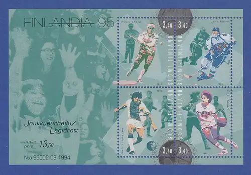 Finnland Blockausgabe 1995 Mi.-Nr. Block 15 ** FINLANDIA `95 Helsinki