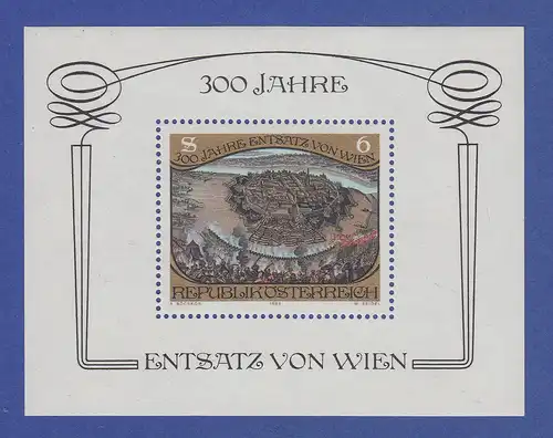 Österreich 1983 Blockausgabe Türken vor Wien Mi.-Nr. Bl. 6