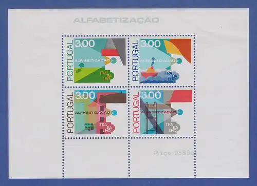 Portugal Blockausgabe 1976 Mi.-Nr. Block 18 ** Kampf dem Analphabetentum