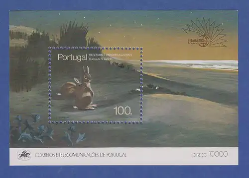 Portugal Blockausgabe 1985 Mi.-Nr. Block 48 ** Naturschutzgebiet in Portugal 
