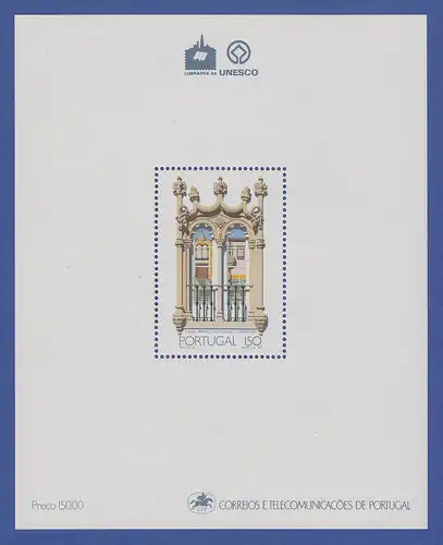 Portugal Blockausgabe 1988 Mi.-Nr. Block 58 ** Evora UNESCO Kulturerbe 