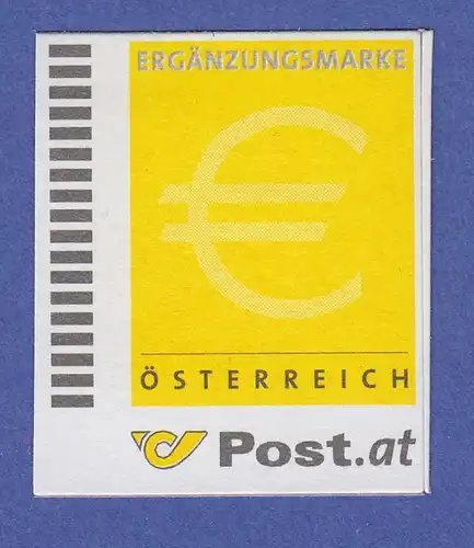 Österreich 2002 Ergänzungsmarke geschnitten ohne Wertangabe  Mi.-Nr. 2