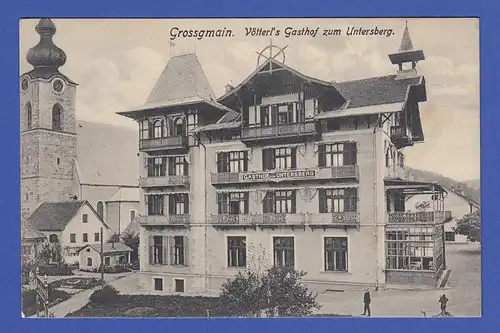 AK Österreich Grossgmain Vötterl`s Gasthof zum Untersberg 1909