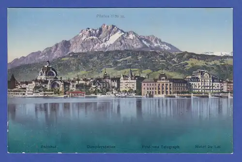 AK Schweiz Luzern mit Pilatus, um 1925