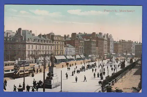 AK England Manchester Piccadilly 1913