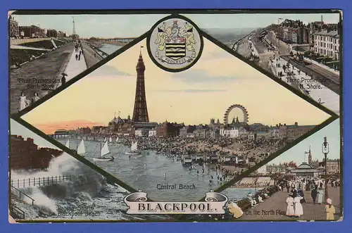  AK England Blackpool 1913
