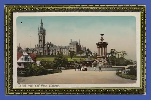  AK Schottland Glasgow In the West End Park 1913