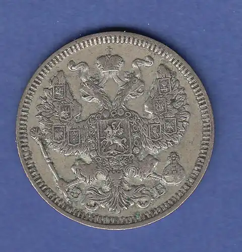 Rußland / Russia Silbermünze 20 Kopeken 1909
