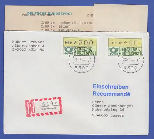 ATM 1.1 Wert 200 vom STS Bonn mit TQ und 80er aus MWZD mit AQ auf R-Bf -> CH