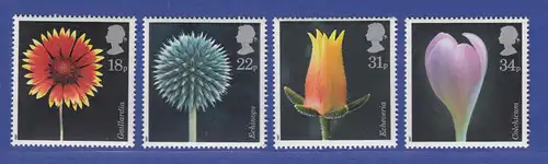 Großbritannien 1987 Blumen Mi.-Nr. 1097-1100 Satz ** 